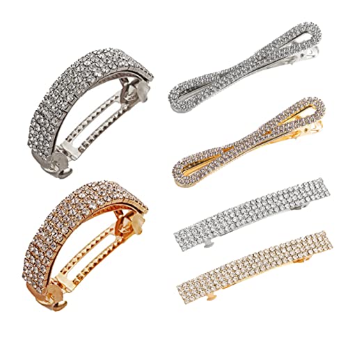 IWOWHERO 6Stücke Haar Clips Strass Haarspangen für Pferdeschwanz Mädchen Haarschmuck Rutschfeste Haarklammern Haar Accessoires IWOWHERO 6Stücke Haar Clips Strass Haarspangen für Pferdeschwanz Mädchen Haarschmuck Rutschfeste Haarklammern Haar Accessoires von IWOWHERO
