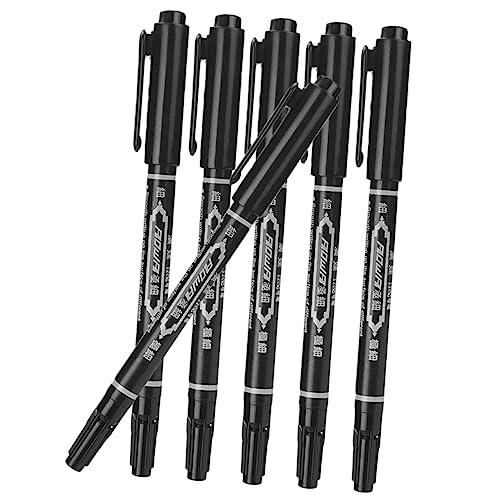 IWOWHERO 6st Augenbrauenstift Tattoo-stift-werkzeug Multifunktionaler Tattoo-stift Chirurgischer Markierungsstift Tätowierungen Mit Stift Positionsmarkierung Für Tätowierungen Plastik Black von IWOWHERO
