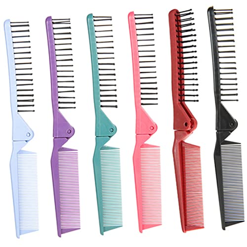 IWOWHERO 6st Klappkamm Mini-reise-haarbürste Salonkämme Im Taschenformat Kamm Für Männer Frisierkämme Spießenkämme Salonkamm Herrenkämme Für Reise Haarbürste Multifunktions-reisekamm Abs von IWOWHERO