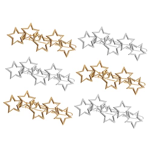 IWOWHERO Haarschmuck Für Damen Stern-haarspangen-set Haarspangen Aus Legierung Für Partys von IWOWHERO