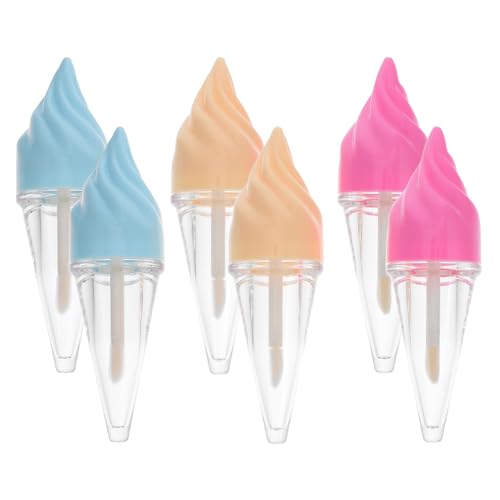 IWOWHERO 6stücke Nachfüllbare Lip Gloss Tuben Leere Behälter Für Lip Und Wiederverwendbar Für Kosmetik Und Farben Zufällig von IWOWHERO