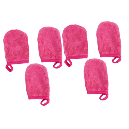 IWOWHERO 6stücke Teiliges Von Gesichtsreinigungshandschuhen Weiche Wiederverwendbare Make-up-entferner-pads Rosy Für Effektive Reinigung Und Sanfte Hautpflege von IWOWHERO