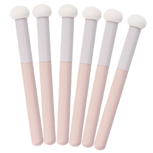 IWOWHERO 6stücke Teiliges Von Tragbaren Concealer-pinsel Mit Schwammkopf Für Präzise Gesichts-make-up-anwendungen Für Concealer Lidschatten Und Ergonomisches Design Hautfreundlich Und von IWOWHERO