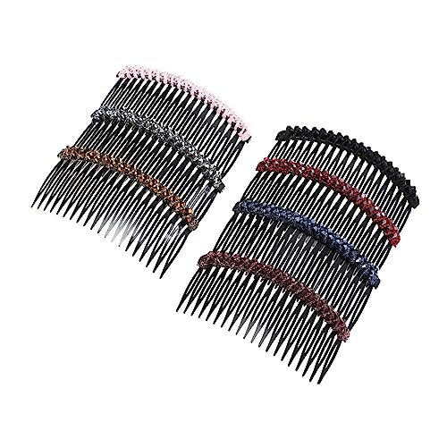 IWOWHERO 7 Stück Damen Haarkamm Mit Strass Multifunktionale Haarspangen Für Hochzeiten Partys Cosplay Zarte Kristallzähne Rutschfest Und Komfortabel Stilvolle Haarkämme Für Frauen Und von IWOWHERO