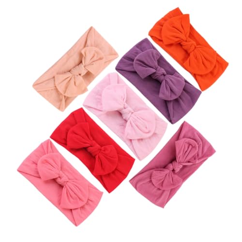 IWOWHERO Baby-haarband-set 7-teilig Bunte Schleife Kopfbedeckung Für Jungen Und Mädchen Kleinkinder Alltagskleidung von IWOWHERO