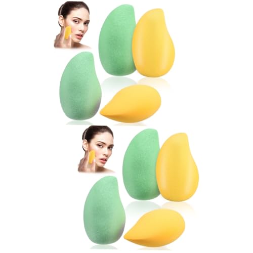 IWOWHERO 8stücke Mango-förmige Make-up-schwämme Kreative Kosmetik-puder Für Frauen Tragbar Leicht Zu Reinigen Für Präzises Auftragen Von Make-up von IWOWHERO