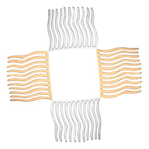 IWOWHERO 8stücke Teiliges Haarkämme Für Frauen Flexible Metall-haarkämme Für Hochzeiten Partys Und Besondere Anlässe Für Haartypen Und Farben Leicht Und Dekorativ von IWOWHERO