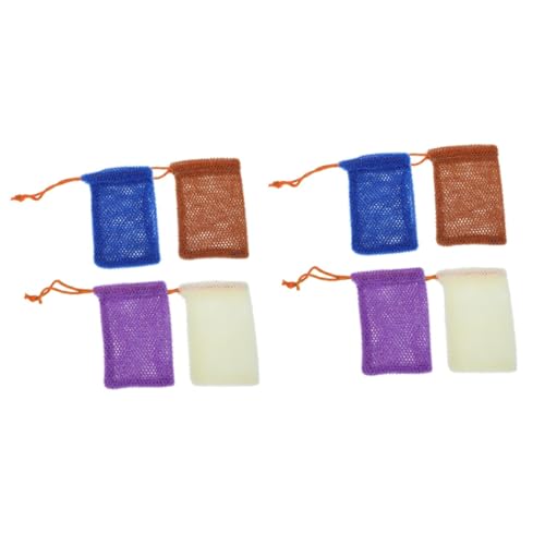 IWOWHERO 8 Stk Seifenbeutel-schäumendes Netz Mesh-Seife Seifen-Peeling-Netzbeutel Handtuch nylontasche badezusã¤tze Bad Körperreinigungstuch praktischer Behälter für Seifenblasenbeutel von IWOWHERO