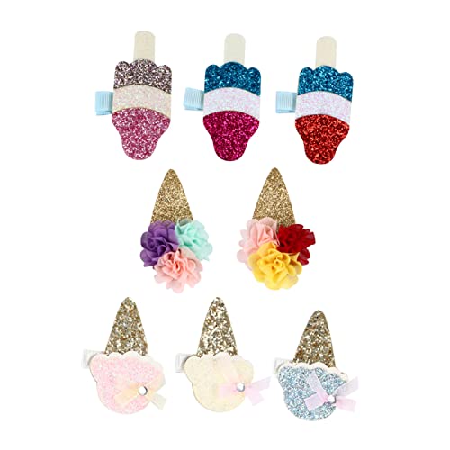 IWOWHERO 8 Stück Teiliges Eiscreme Förmige Glitzer Haarklammern für Mädchen Funkelnde Haarspangen für Partys Hochzeiten und Alltag Bequem zu Tragen und Einfach Anzubringen IWOWHERO 8 Stück Teiliges Eiscreme Förmige Glitzer Haarklammern für Mädchen Funkelnde Haarspangen für Partys Hochzeiten und Alltag Bequem zu Tragen und Einfach Anzubringen von IWOWHERO