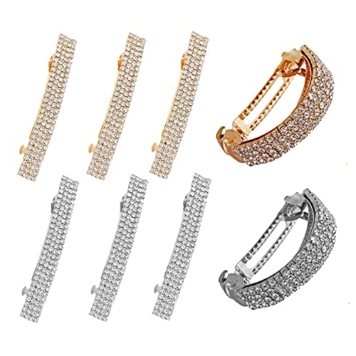 IWOWHERO 8 Stück Teiliges Glitzer Haarschmuck mit Strahlenden Strass Haarspangen und Ponytail Clips für Mädchen Haarklammern in Gold und Silber Dekorative Haaraccessoires für Alltag und IWOWHERO 8 Stück Teiliges Glitzer Haarschmuck mit Strahlenden Strass Haarspangen und Ponytail Clips für Mädchen Haarklammern in Gold und Silber Dekorative Haaraccessoires für Alltag und von IWOWHERO