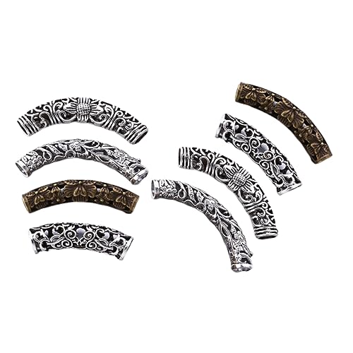 IWOWHERO 8stücke Vintage Haarschmuck Teiliges Zubehör Für Dreadlocks Zöpfe Dekorative Haarperlen Für Frauen Und Männer Für Festivals Und Besondere Anlässe Einfach Zu Handhaben von IWOWHERO