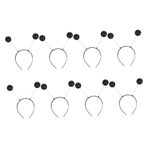 IWOWHERO 8stücke Antennenkugel Stirnband Pompom Haarband Tentakel Kopfbedeckung Party Haarreifen Dekoratives Haar Accessoire Cosplay Zubehör von IWOWHERO