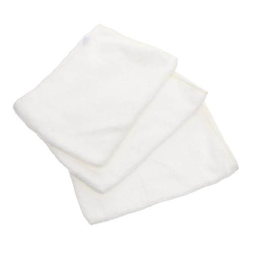 IWOWHERO 9 Stk Fiber Make-up-entferner-handschuhe Körperpeelinghandschuh Mit Mikrofaser-reinigungshandschuh Waschhandschuhe Aus Mikrofaser Gesichtsreinigungshandschuh Polyesterkante Weiß von IWOWHERO