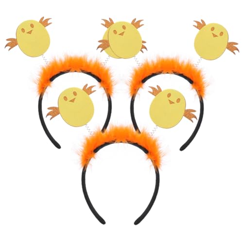 IWOWHERO 9 Stück Kleine Gelbe Haarbänder Aus Tüll Für Den Urlaub Haarschleifen Für Mädchen Erwachsenenkostüm Haarband Lustiger Kopfschmuck Party Geburtstag Goldene Haar Accessoires von IWOWHERO