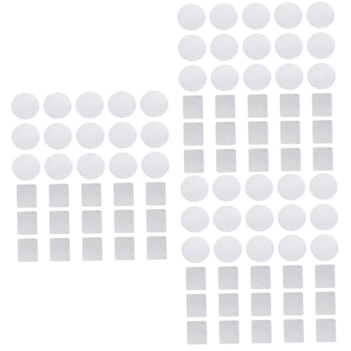 IWOWHERO 90 Stk Magnetscheibe Eyeliner Textmarker Lippenstift schmink aufbewahrung kosmetik-aufbewahrung DIY-Lidschatten-Palette Aufkleber für Lidschattenpalette aus Metall Eisen Silver von IWOWHERO