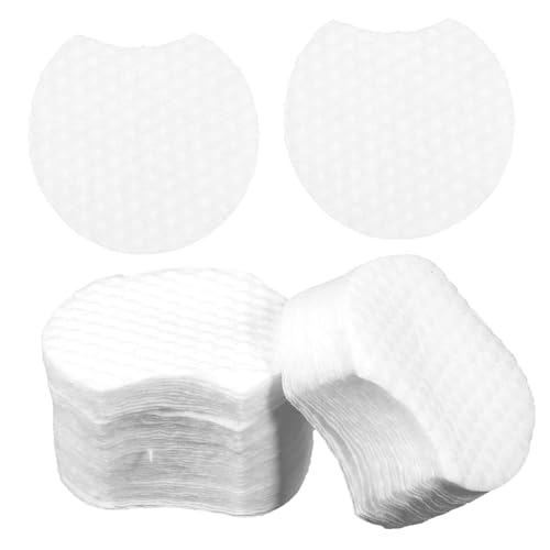 IWOWHERO 900 Stück Abschminkpads aus Vliesstoff Halbkreisförmig Extra mit Peeling effekt und Sanfter Porenreinigung Wiederverwendbare Makeup Entferner Pads für Frauen und Mädchen von IWOWHERO