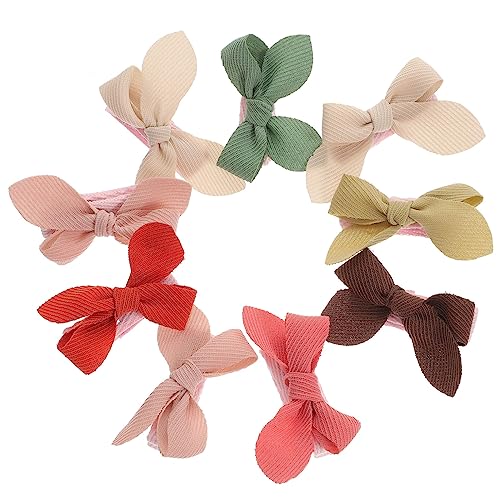 IWOWHERO Haarschleifen Für Kleinkinder 9-teiliges Haarnadel-set Für Mädchen Schleife Haarspangen Schulanfang von IWOWHERO