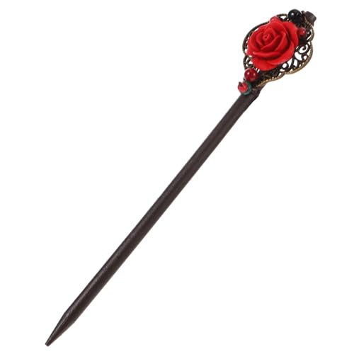 IWOWHERO Alte Haarnadel Haarspangen für Damen Haarschmuck Retro-Haarstäbe Vintage Haarspange Brautstift rosafarbene Haarspange Frauenhaarstock Haargabel Hanfu die Japan von IWOWHERO