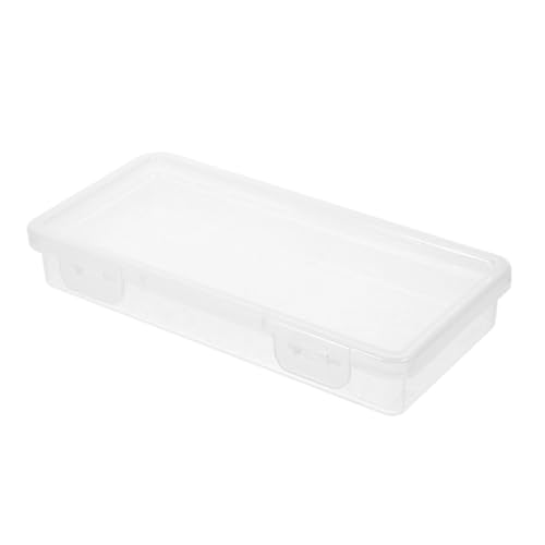 IWOWHERO Bleistiftbox mit Deckel Große Kapazität Tragbarer Stiftbehälter Transparent Organizer für Schreibwaren Kunstbedarf von IWOWHERO