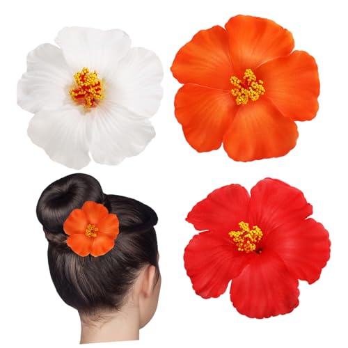 IWOWHERO 3stücke Hawaiianische Blumen-haarspangen Für Und Mädchen Bunte Haarklammern Für Sommerpartys Und Mit Verarbeitung Und Trendigem Design von IWOWHERO