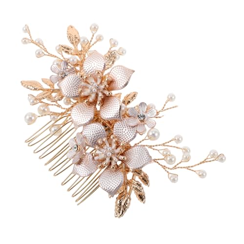IWOWHERO Braut- -Haarkamm Braut Haarkamm Kristallperlenhaarkamm Clip Hochzeitskamm Haarspangen für Mädchen Strasskristallhaarkamm Haarschmuck für die Hochzeit Legierung Golden IWOWHERO Braut- -Haarkamm Braut Haarkamm Kristallperlenhaarkamm Clip Hochzeitskamm Haarspangen für Mädchen Strasskristallhaarkamm Haarschmuck für die Hochzeit Legierung Golden von IWOWHERO