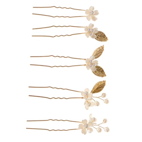 IWOWHERO Braut Haarnadeln Set 5 stücke Hochzeit Haar Vintage Legierung Braut Kopfschmuck von IWOWHERO