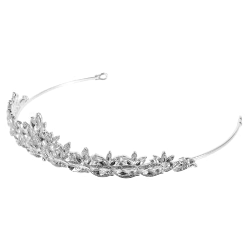 IWOWHERO Krone Für Frauen Hochzeit Tiara Strass Kopfschmuck Stirnband Geburtstagskrone Cosplay-accessoires Geburtstagskronen Für Frauen Strass-tiara Hochzeitskrone Für Braut Krone Für von IWOWHERO