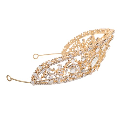 IWOWHERO Braut Tiara Krone Strass Stirnband Prinzessin Braut Kostüm Geburtstag Party Königin Kopfschmuck Hochzeit Haar Zubehör Für Frauen von IWOWHERO
