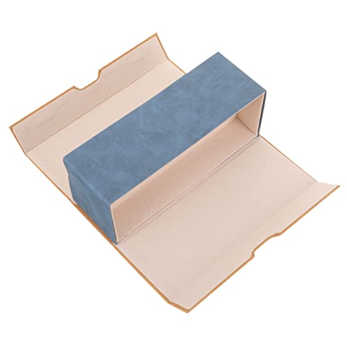 IWOWHERO Doppel Brillenetui 2-in-1 Hartschale Für Mehrere Brillen Tragbar Braun Doppelschichtiger Brillenorganizer Für Damen Und Herren Für Reisen von IWOWHERO