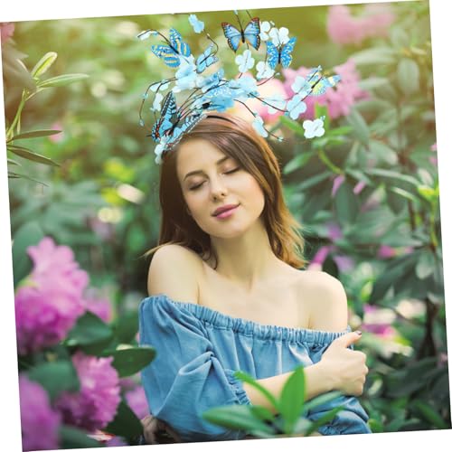 IWOWHERO Butterfly Fascinator Haarreif Damen Leichtes Kopfband für Tea Party Hochzeit Brautmode Modisch Attraktives Haarschmuck Geschenk von IWOWHERO