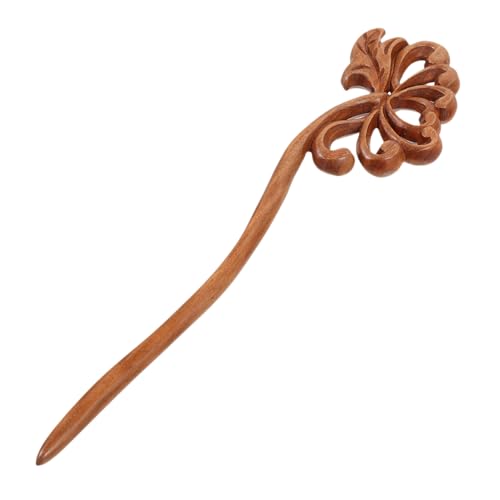 IWOWHERO Holzhaarstab Geschnitzt Chinesisch Haarstäbchen Damen Frisurenaccessoire Traditioneller Haarschmuck Für Hochsteckfrisuren Und Dutt Styling von IWOWHERO
