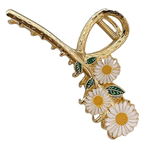IWOWHERO Daisy Haarspange Metall Haarkralle Blume Haarklammer für Frauen Stabile Haarkrallen für Dünnes und Dickes Haar Dekorativer Haarschmuck für Alltag Hochzeit Party Langlebig und von IWOWHERO