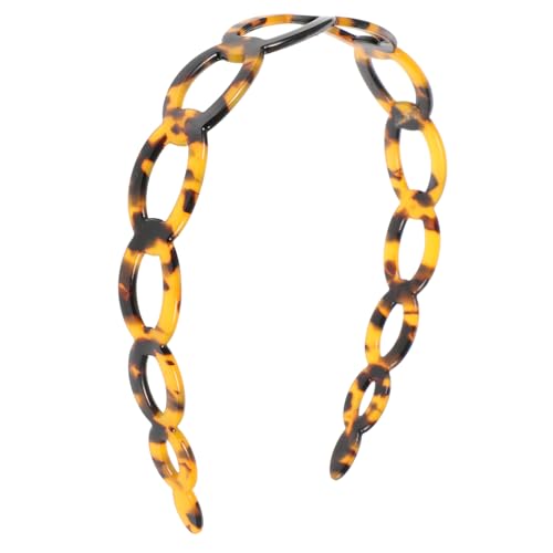 IWOWHERO Damen Haarreif Vintage Acetat Geometrisch Rutschfestes Stirnband für Alltag Party Yoga Sport Modisches Haarschmuck Mädchen Zubehör von IWOWHERO