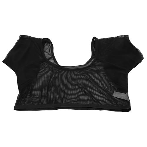 IWOWHERO Schweißabsorbierende Weste Für Damen Unterarm Schweißschutz Shirt Ultra Dünn Und Atmungsaktiv Schwarzes Top Mit Baumwoll Einsätzen Größe Perfekt Für Sport Und Freizeit von IWOWHERO
