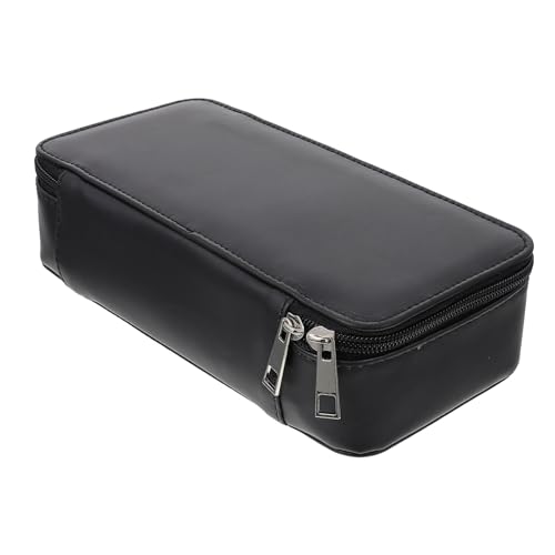 IWOWHERO Federmäppchen Mit Großem Fassungsvermögen Für Visitenkarten Und Andere Karten Stifteaufbewahrungstasche Mit Doppelzwischenschicht Platz Für Kleine Gegenstände Wie Kopfhörer von IWOWHERO