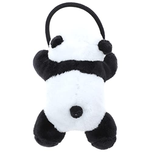 IWOWHERO Plüsch-panda-haarband Elastisches Haarband Pferdeschwanzhalter Für Frauen Und Mädchen Haar-styling-tool Für Verschiedene Anlässe von IWOWHERO