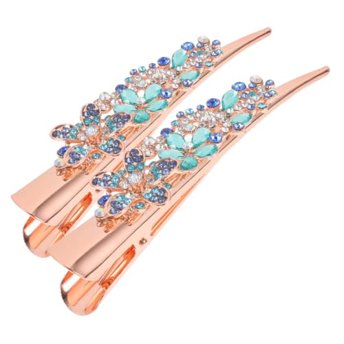 IWOWHERO 1paar Elegante Haarklammern Mit Strasssteinen Für Dickes Haar Alligator Clip Haarschmuck Für Hochzeiten Partys Und Besondere Anlässe Stilvolle Haaraccessoires Für Frauen Und von IWOWHERO