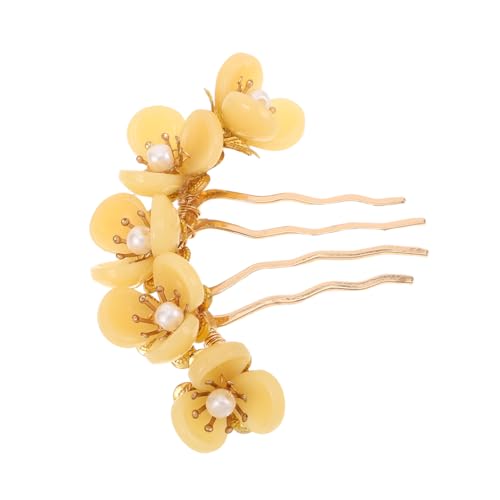 IWOWHERO Eleganter Jade Blumen Haarstecker mit Glattem Haarschonendem Design Leichter Haarnadel für Frauen Geeignet für Hochzeiten Partys und Alltag Dekoratives Haar Accessoire von IWOWHERO