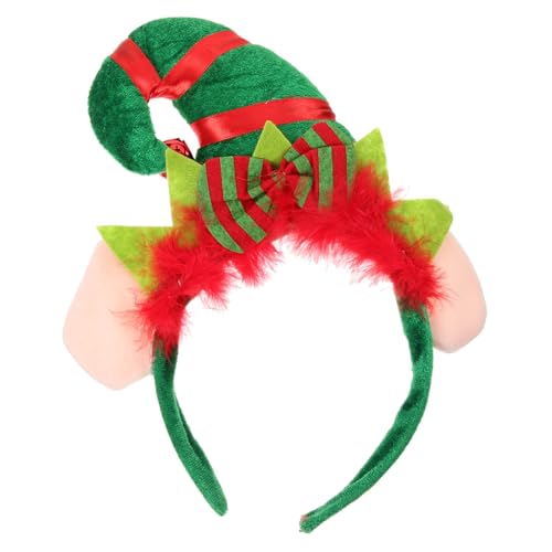 IWOWHERO Hut Stirnband Mit Glöckchen Weihnachts Haarschmuck Für Damen Und Hübsches Headwrap Für Festliche Anlässe Und Kostümpartys Perfekte Weihnachtskopfbedeckung von IWOWHERO