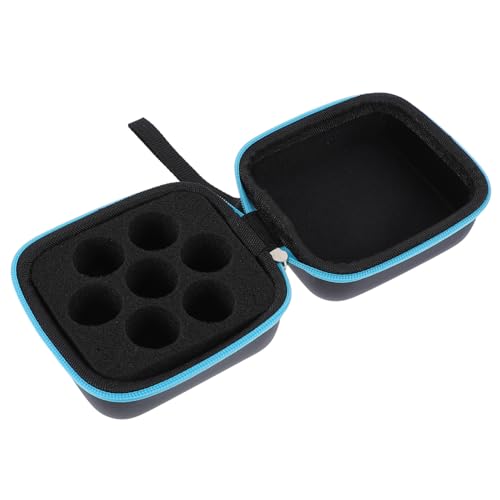 IWOWHERO Essential Oil Storage Pouch Tragetasche Ätherische Öle Organizer Leicht Kompakt Sicher Für Reise Und Alltag Blau von IWOWHERO