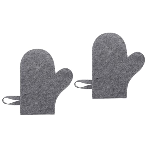 IWOWHERO 2stücke Felt Sauna Handschuh Für Herren Und Damen Wärmeisolierender Saunahandschuh Aus Filz Atmungsaktiv Und Rutschfest Für Entspannende Saunagänge von IWOWHERO