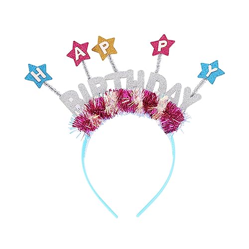 IWOWHERO Geburtstag Stirnband Mädchen Stirnband Junge Geburtstag Kopfschmuck Tiara-stirnband Kopfbedeckung Mädchen-stirnband Geburtstag Haarreifen Kind Diffusor Stoff Modellieren Requisiten von IWOWHERO