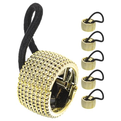 IWOWHERO Goldene Pferdeschwanzhalter 6-teiliges Set Für Damen Haargummis Manschetten Für Mädchen Für Anlässe Und Mode von IWOWHERO