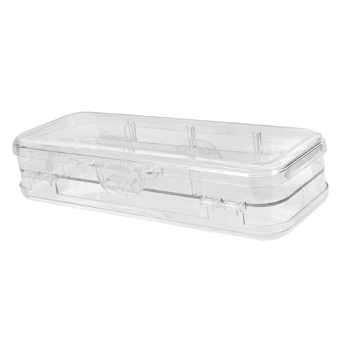 IWOWHERO Federmäppchen Für Stifte Stifte Aufbewahrungsbox Federbox Aus Plastik Organizer Zum Malen Einfaches Federmäppchen Zur Aufbewahrung von IWOWHERO