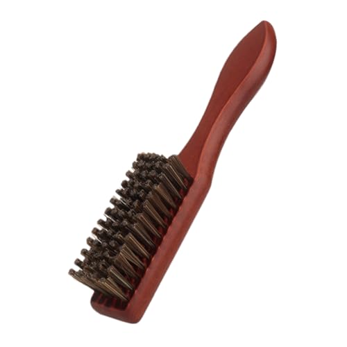 IWOWHERO Haarbürste Mit Ölkopf Für Männer Bartbürste Aus Holz Und Nylon Geschmeidige Borsten Für Salon Und Heimgebrauch Und Haare Entfernen von IWOWHERO