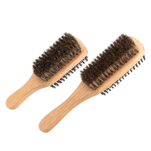 IWOWHERO Haarbürste Mit Borsten Für Männer Und Frauen Doppelseitige Bürste Für Feines Haar Sanft Zum Styling Der Kopfhaut von IWOWHERO