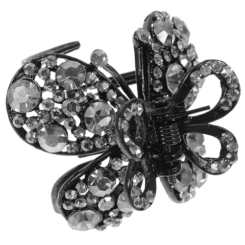 IWOWHERO Vintage Strass Schmetterling Haarspange Damen Haarspange Für Kopfbedeckung Elegantes Accessoire Für Partys von IWOWHERO