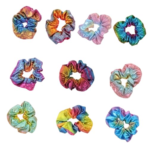 IWOWHERO 10stücke Pferdeschwanzhalterbänder Für Frauen Elastische Haargummis Passen Zu Kleid Shirt Für Alltag Platz Für Dünnes Oder Dickes Haar Schickes Haaraccessoire von IWOWHERO