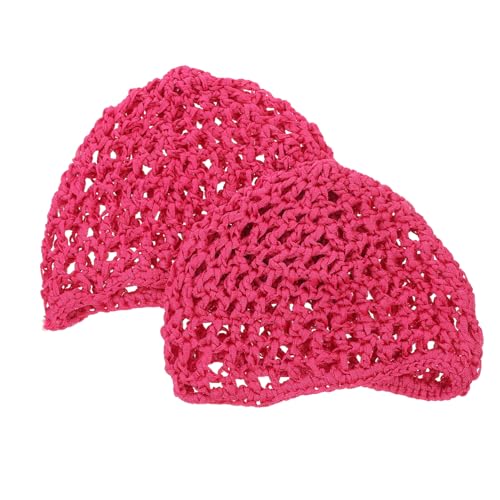 IWOWHERO Kopfbedeckung Hut Häkeln Mesh Schlafmütze Damen Haarnetze Haarpflegeprodukte Stilvolle Mütze Bequemes Haarnetz von IWOWHERO