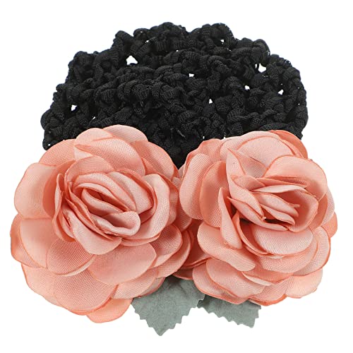 IWOWHERO Haarnetz Für Ballett-dutts Für Mädchen Und Damen Zartes Blumenmuster Haarnetz Zum Einnähen von IWOWHERO